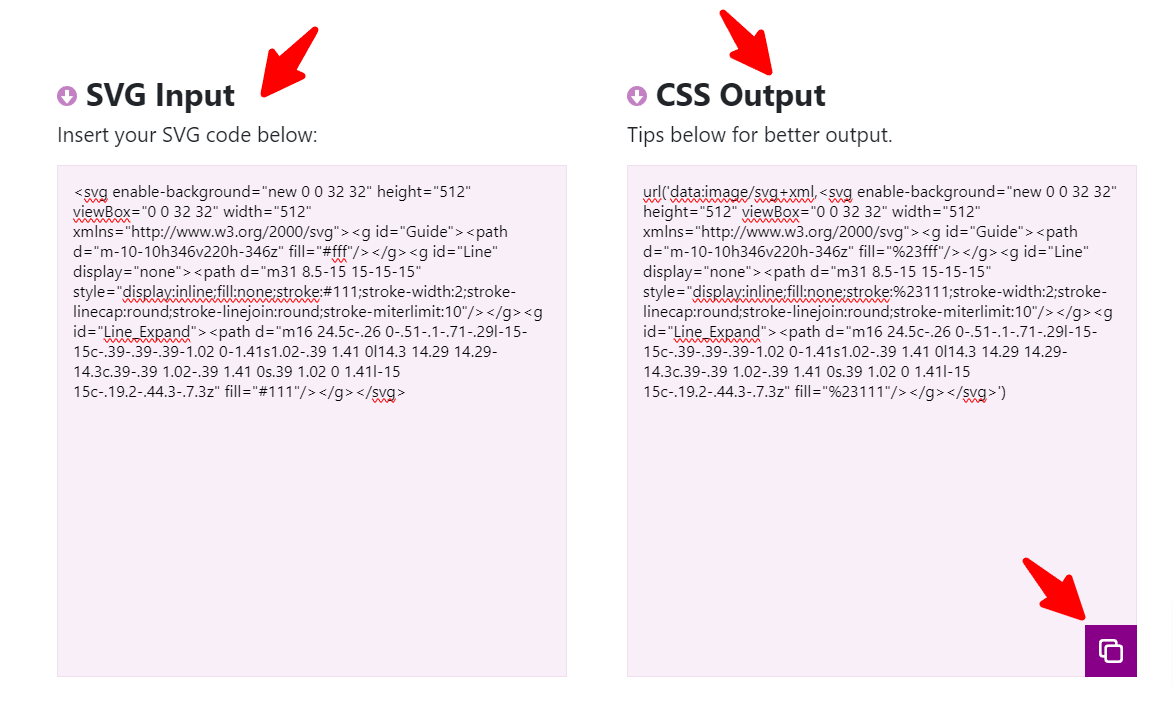 How to converter SVG to CSS